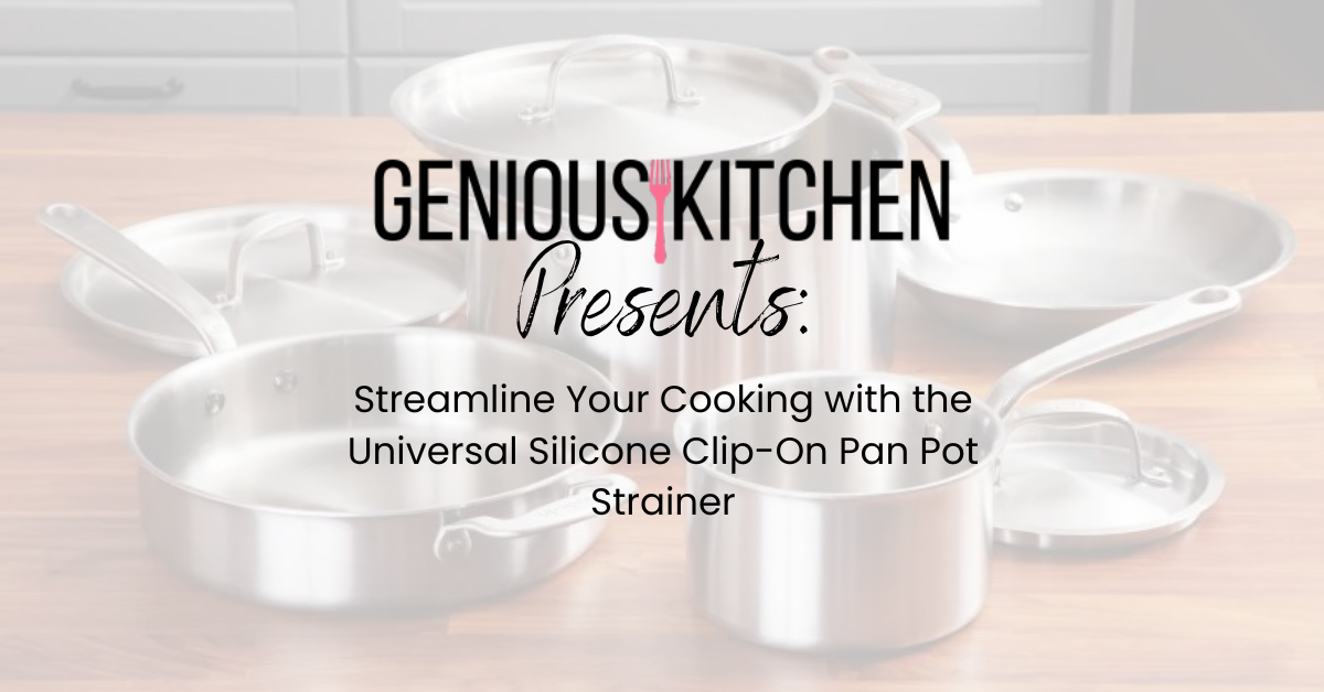 🍳 Mess-Free Universal Silicone Clip-On Pan Pot Strainer! 🌟